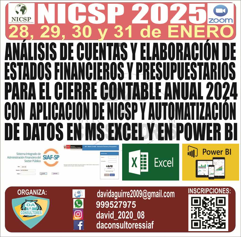 ANÁLISIS DE DATOS Y ELABORACIÓN DE LOS ESTADOS FINANCIEROS Y PRESUPUESTARIOS PARA EL CIERRE CONTABLE ANUAL 2024